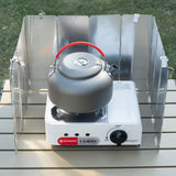 Heat Focusing Reflector Portable Burner Stove Wind Screen Camping Stove Wind Blocker