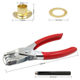 402 Pcs Grommet Eyelet Pliers Kit with 400 Metal Eyelets 6mm for Leather Crafts