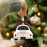 2024  Christmas Ornament Wooden Marriage Ornament for Couples Newlywed Style