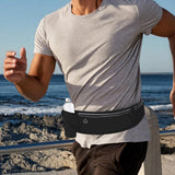 Running Belt for Men Women Secure Jogging Pouch for Phone Keys Essentials Black
