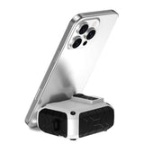 Compatible with Airpods Pro 3 Case Automatic Lock with with Carabiner Clip and Kickstand White