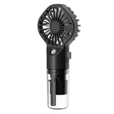 Handheld Misting Fan – Portable Rechargeable Spray Cooling Fan for Home & Office Black