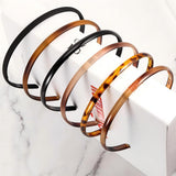 6 Pcs Non Slip Toothed Hair Hoops Thin Plastic Invisible Styling