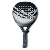 Carbon Fiber Paddle Tennis Racket with EVA Core & Carry Bag – Beach/Court Gray