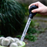 2Pcs Scale Rubber Bulb Flower Pot Tray Water Remover Suction Drainer Tool Clear