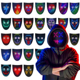 LED Gesture Sensing Mask with 50 Pattern Light Effects for Halloween Parties