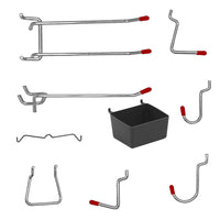 114-Piece Pegboard Hook Set with Bins and Peg Locks  Metal Hooks for Garage Workshop Organization