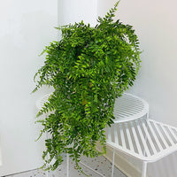 2Pcs Artificial Ivy Vine Hanging Plants Faux Leaf Plants Fake Plants Garden Decor
