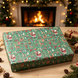10 Sheets 10 Designs Christmas Wrapping Paper for Gifts and Crafts