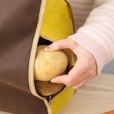 Light Shielding Vegetable Storage Bag Breathable for Onion Potato Yellow