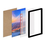 Photo Frame with Stand and Wall Mount for Home Decor Black