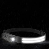 Rechargeable Head Torch Motion Sensor USB Headlamp for Outdoor Activities