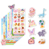 24 Sheets Stickers Cute Stickers Variety Pack for DIY School Supplies Luggage