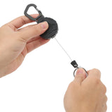 2PCS Retractable Keychain ID Card Holder Anti-Theft Lanyard for Office