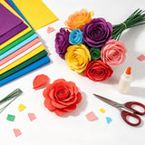 10 PCS Crepe Paper Sheets 50x100cm for Gift Wrapping and Flower Crafts Multicolor