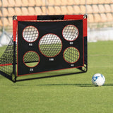 Portable Soccer Goal with Target Gate Foldable Training Target Goal for Backyard