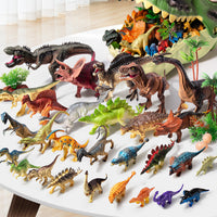 45Pcs Dinosaur Toys Set Forest and Dinosaur Egg Play Kit for Kids