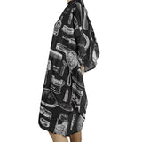 Waterproof Hair Cutting Cape with Snap Closure and Brush for Styling