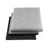 Foldable Shoe Bench Storage Ottoman with Thick Foam Seat Lid Gray
