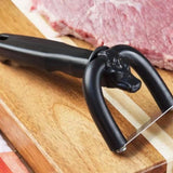 Handheld Fat Trimmer and Meat Cutter Bull Shape for Kitchen BBQ