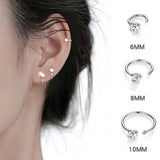 Lightweight Sterling Silver Half Hoop Earrings for Daily Wear Party