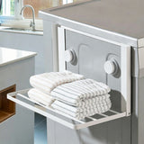 Shelves for Washing Machine and Dryer Mounted Storage Rack for Small Homes Bathroom White