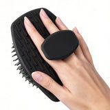 4 PCS Silicone Bath Brush Set with Long Handle Brush