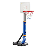 Kids Basketball Training Hoop Height Adjustable Basketball Hoop Set for Indoor  Outdoor Playing Blue