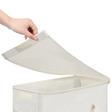 65L Slim Laundry Basket Narrow Laundry Hamper with Handles for Laundry Room Beige