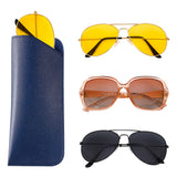 6Pcs Leather Soft Glasses Cases – Sunglasses & Reading Glasses for All