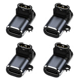 4 PCS USB-C Charging Adapters Compatible with Garmin Fenix 7 6 5 Watches Style 3