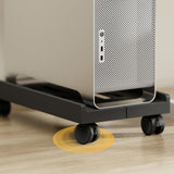 Adjustable PC Case Stand with Wheels Universal Computer Tower Holder Cooling Rack