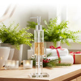 2PCS Christmas Nutcracker Soap Dispenser Clear Pump Bottle Bathroom Kitchen