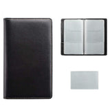 120-Slot Portable Business Card Book Holder Organizer for Men Women Black