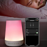 App Control White Noise Sound Machine with Adjustable Night Light 34 Sounds Trainer Alarm Clock