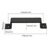 Iron Alloy Barn Door Handle Sliding Gate Handle For Garage Closet Drawer