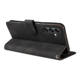 RFID Protective Flip Wallet Case Compatible with Samsung A17 A37 and A57 Black