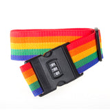 200cm Packing Strap Cross for Suitcase with Combination Security Lock Multicolor