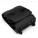 90L Oxford Rolling Travel Duffle Bag Foldable 3 Carry Modes