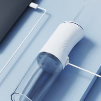 Cordless Electric Water Flosser Teeth Cleaner with 4 Jet Tips Irrigator White