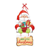Christmas Hanging Door Sign Welcome Sign for Front Door Xmas Party Decorations Style 5