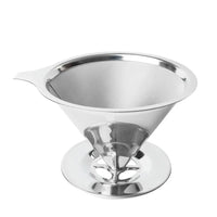 Pour Over Coffee Dripper Stainless Steel Coffee Filter Cone Coffee Tea Funnel