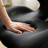 Ergonomic Seat Cushion Office Chair Seat Cushions with L-Shaped Design for Car Gaming Chair Black