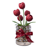Tulip Flower Lamp 3 Color Dimming Night Light Valentine’s Day Gift Red