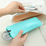 2-Pack Heat Resistant Silicone Pouch – For Hair Styling Tools Storage Green