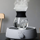 400ml Pour Over Coffee Maker High-Heat Borosilicate Glass with Reusable Stainless Steel Filter