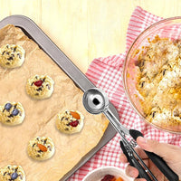 3Pcs Set Cookie Scoop Set Stainless Steel Cookie Dough Scoop Ice Cream Scoop