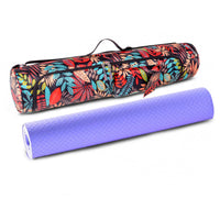 Yoga Mat Storage Bag Zipper Travel Yoga Mat Carrier Bag for Class Workout Park Style 1