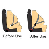 2Pcs 36cm Car Safety Belt Extender Seat Buckle Belt Car Lengthening Strap