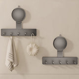Razor Holder for Shower Powerful Suction Cup Shower Hooks for Towel Loofah Razor Squeegee Gray
